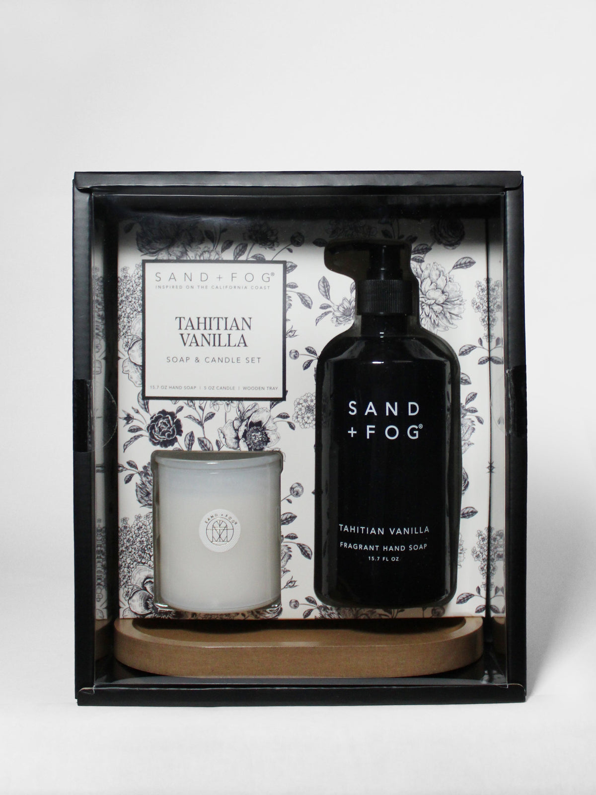 Decorative Tahitian Vanilla Hand Soap & Candle Set