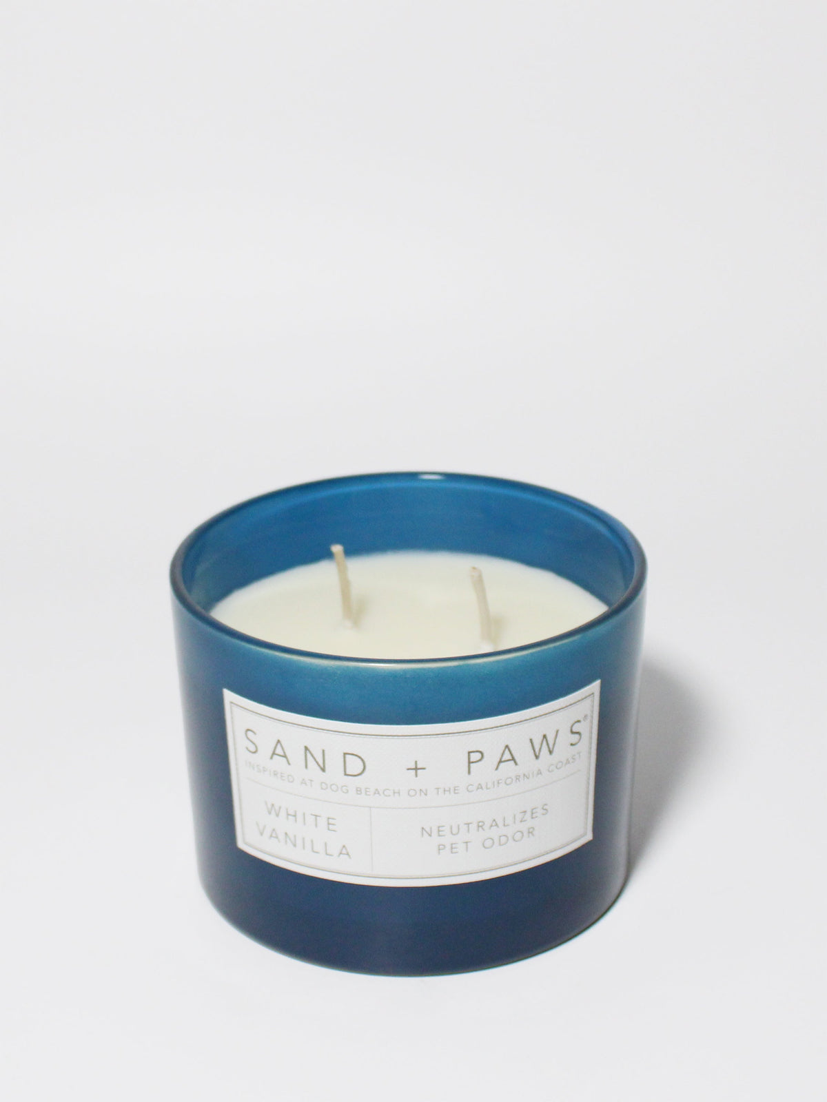 Cozy Sand + Paws White Vanilla 12 oz scented candle
