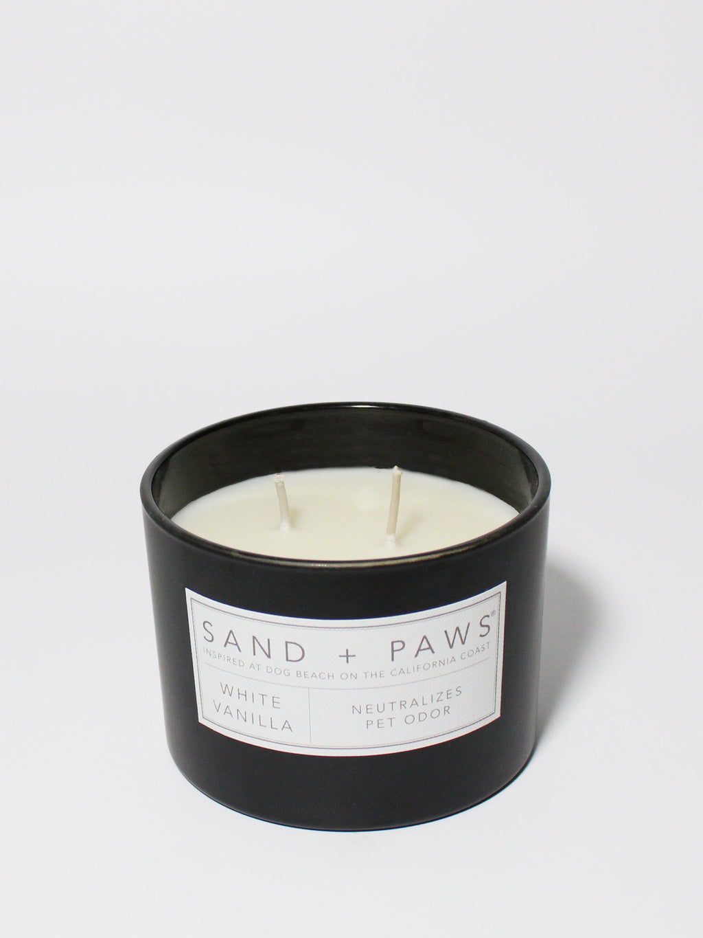 Cozy Sand + Paws White Vanilla 12 oz scented candle