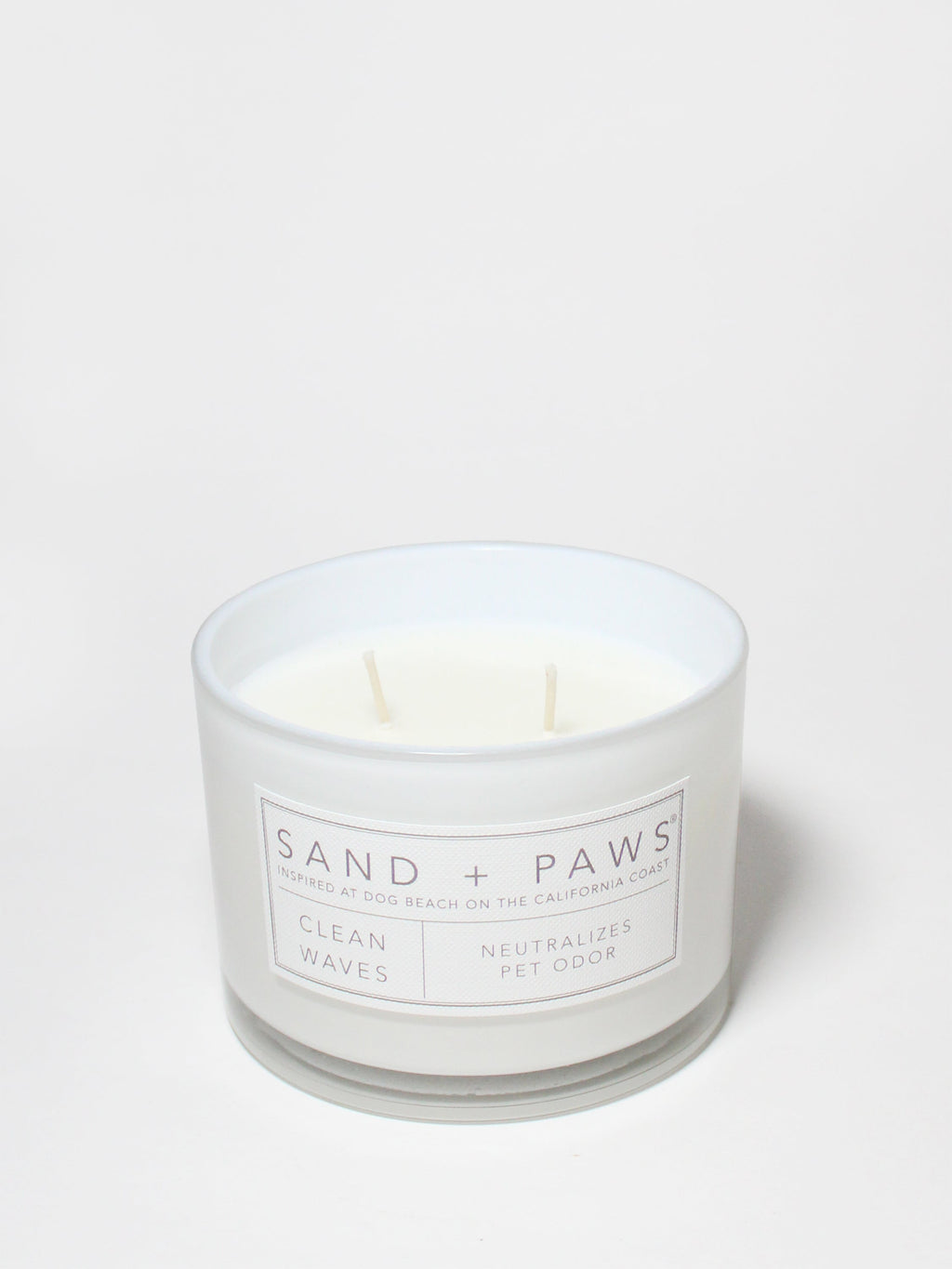 Cozy Sand + Paws Clean Waves 12 oz scented candle